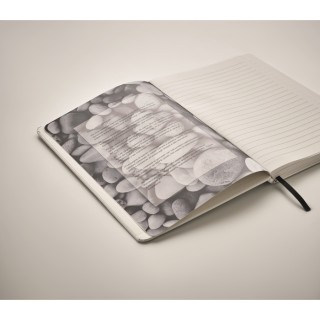 Libreta A5 cartón reciclado con hojas rayadas